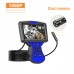 5 Inch Industrial Endoscope with Screen 1080P Waterproof Camera Dual Lens Car Air Conditioning Duct Inspection