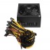 1800W Miner Graphics Card Power Supply For Mining 180 240V 80Plus Platinum Certified ATX PSU