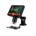 T25 Portable 1000X Wifi Digital Industrial Microscope 1080P Camera 4 3  Inch LCD Screen with 8LED Light