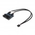 9 Pin USB 2 0 Desktop Computer 1 to 4 Pin Extension Cable Breakout Connector