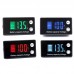 Two  Line Digital Display DC Voltmeter Lead  Acid Lithium Battery Charge Meter  Color  Red