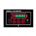 Car Waterproof DC Digital Voltmeter Battery Percentage Display  Black