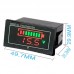 Car Waterproof DC Digital Voltmeter Battery Percentage Display  Black