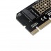 M 2 NVME PCIE to M2 Adapter M Key NVME SSD M2 PCIE X16 Expansion Card Computer Adapter Computer Interface